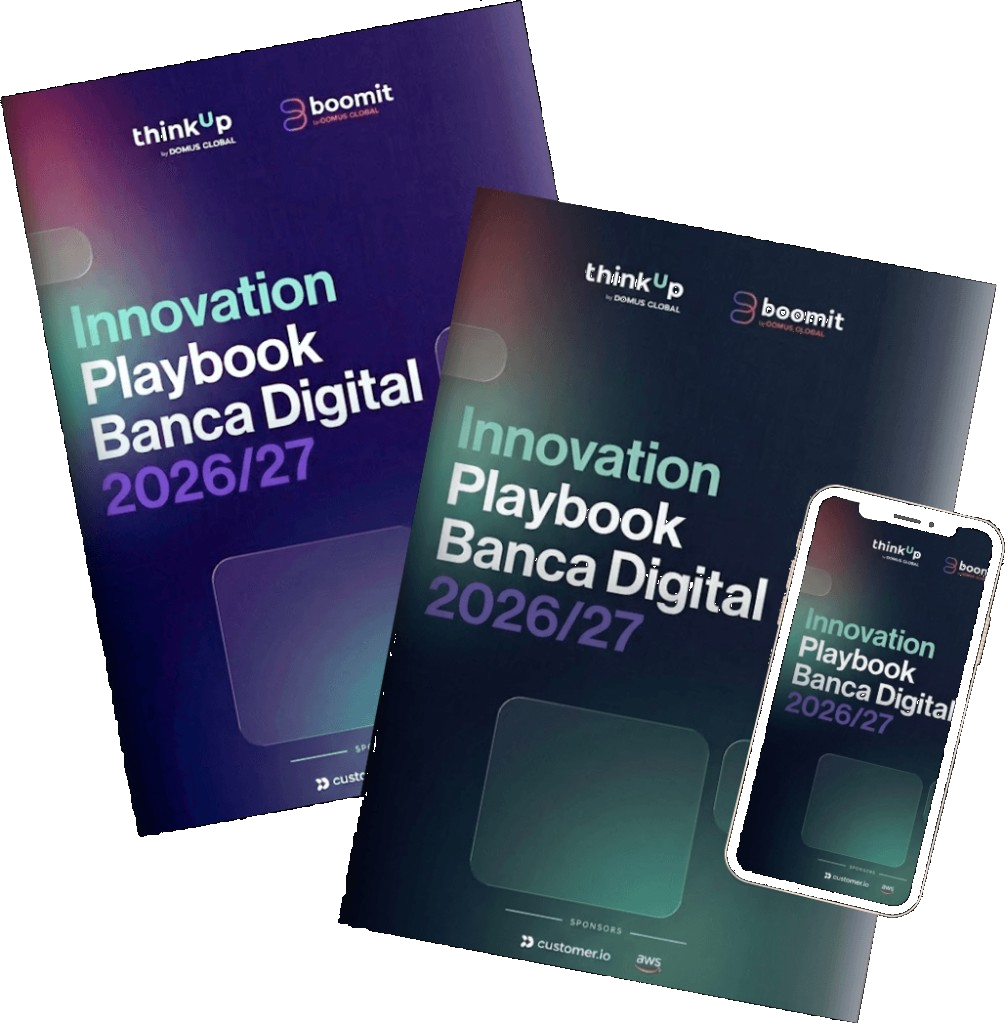 Mockup del Innovation Playbook Banca Digital 2026/27
